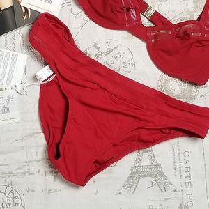 NWT La Perla Red Bikini Bottoms- Slip Donna Marie